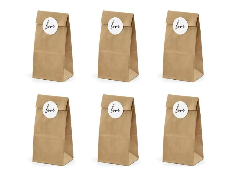 Treat bags kraft (1 pkt / 6 pc.)