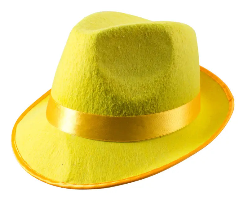 Trilby hatt neongul - Hatt