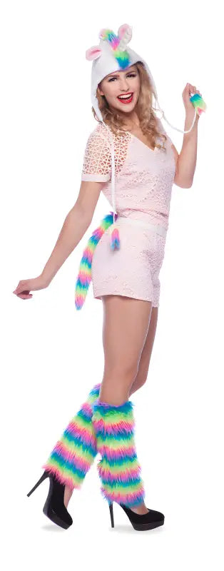 Unicorn Dress Up Set - hatt och svans - Dress up set