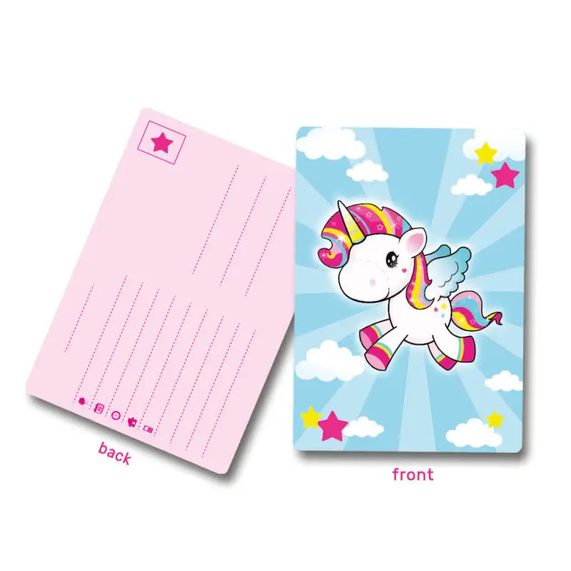 Unicorn Invitations - 8 stycken - Inbjudningar