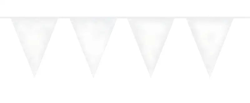 White Glitter Bunting - 6 meter - Girlang